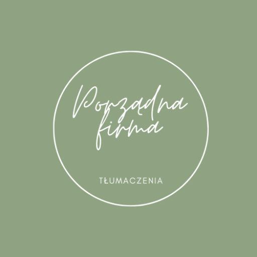 Logo "Porządna Firma" Katarzyna Preiskorn - Wyślij dokumenty e-mailem i odbierz gotowe tłumaczenie bez wychodzenia z domu. Józefów, Otwock, Warszawa.